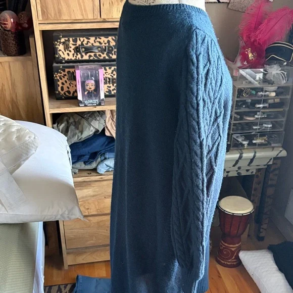 Navy Blue Banana Republic Knit Sweater Dress - XL - Picture 3 of 6